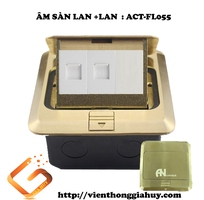 1 Ổ CẮM ÂM SÀN LAN  LAN: ACT-FL055 chính hãng Ancomteck