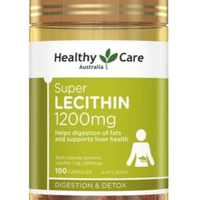 1 Mầm Đậu Nành Úc Healthy Care Super Lecithin 1200mg 100 Viên