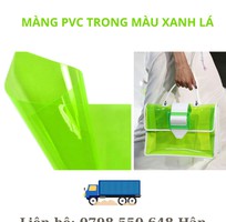 Màng nhựa PVC trong màu xanh giá tốt tại kho