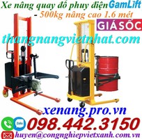 1 Xe nâng quay đổ phuy điện EDT500-M GAMLIFT