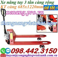 1 Xe nâng tay 3 tấn càng rộng AC30M