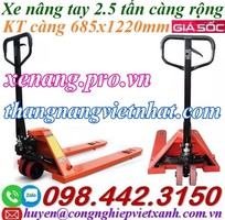 1 Xe nâng tay 2500kg càng rộng AC25M