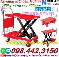 1 Xe nâng mặt bàn WP500 tải 500kg nâng cao 900mm