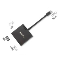 Cáp type C ra HDMI - VGA và USB - 3 trong 1 - Lenovo Thinkplus Type C USB-C 3-in-1 Adapter USB Hub,