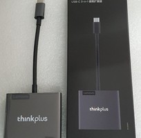 9 Cáp type C ra HDMI - VGA và USB - 3 trong 1 - Lenovo Thinkplus Type C USB-C 3-in-1 Adapter USB Hub,