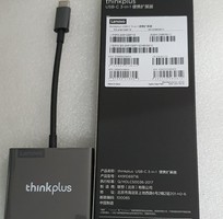 10 Cáp type C ra HDMI - VGA và USB - 3 trong 1 - Lenovo Thinkplus Type C USB-C 3-in-1 Adapter USB Hub,