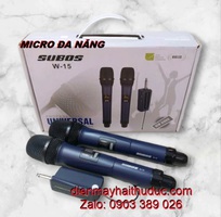 Micro không dây SuBos W-15 bộ 2 tay chính hãng bán chỉ có 950K