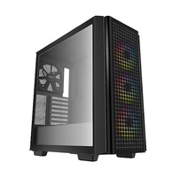 Thùng máy/ Case Deepcool CG540 Black  3 Fan ARGB   1 Fan Black