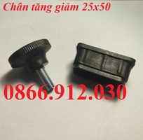 2 Chân tăng chỉnh bàn ghế sắt hộp 25x50