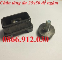 3 Chân tăng chỉnh bàn ghế sắt hộp 25x50