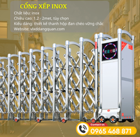 1 Giá cổng xếp - Lắp đặt cổng xếp inox tự động tphcm