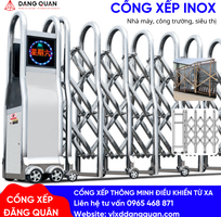 Giá cổng xếp - Lắp đặt cổng xếp inox tự động tphcm