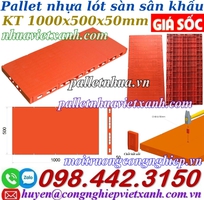 Pallet nhựa lót sàn sân khấu 500x1000x50m