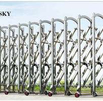 2 Cổng xếp inox , Cổng xếp Lan Bùi- giá tốt