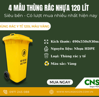 4 mẫu thùng rác nhựa 120 lít siêu bền có lượt mua nhiều nhất hiện nay