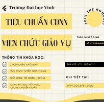 1 Chuẩn CDNN Viên chức giáo vụ theo Quyết định số 2775/QĐ-BGDĐT