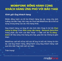 MobiFone và các nhà mạng khác hợp tác đảm bảo thông tin thông suốt trong bão Yagi