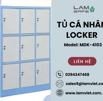 Tủ locker cho nhân viên tích hợp khóa thông minh