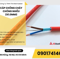 Cáp tín hiệu chống cháy, chống nhiễu 2x1.0mm2 hãng Altek Kabel Đức