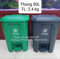 Thùng rác nhựa đạp chân 50L giá rẻ uy tín tại Quận 12