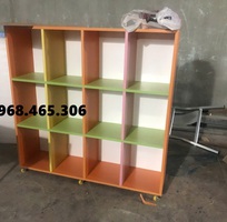 6 Kệ đựng balo cặp sách mầm non bằng gỗ chất lượng cao