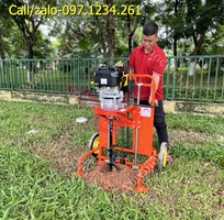 Máy khoan đất khung giá đỡ 7Hp Kawasaki KW196 giá rẻ