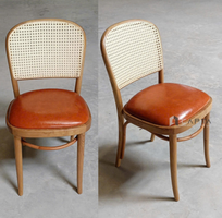 5 Ghế gỗ nhà hàng lưng mây đan có nệm Thonet 1A-P Nội thất Capta