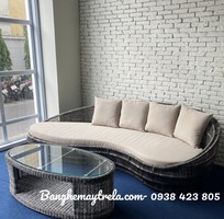 2 Ghế sofa mây nhựa uốn cong