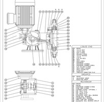 2 Bơm định lượng hóa chất FG Pumps , Ý, Model: FGM150B , giá tốt