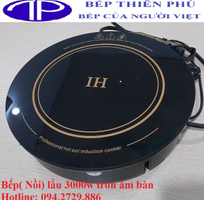 Bếp từ tròn 2000w âm bàn nhà hàng giá rẻ tại Nam Định