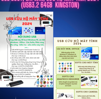 USB Boot, Cài Win, Cứu hộ Máy Tính 2024  USB 64GB