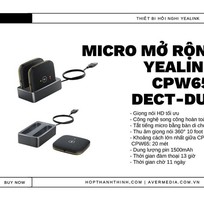  Micro Mở Rộng Yealink CPW65-DECT-Duo: Đẳng Cấp Hội Nghị Không Dây