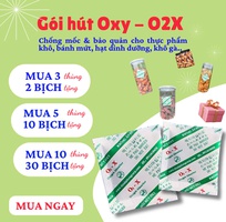 1 1 túi 200 gói Hút Oxy O2X chuyên bảo quản thực phẩm, bánh mứt