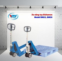 1 Xe nâng tay Bishamon BM25 LL, Xe nâng Bishamon BM30LL, xe nâng bishamon NHẬT 100    GIÁ RẼ- HÀNG CH