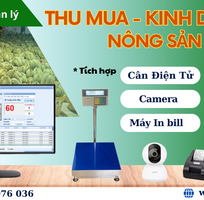 Phần mềm quản lý thu mua, sản xuất, xuất bán kết nối cân điện tử, camera