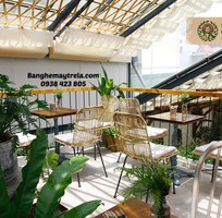 3 Ghế mây cafe chân sắt