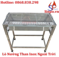 Lò nướng than inox, bếp nướng than hoa inox ngoài trời