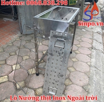 2 Lò nướng than inox, bếp nướng than hoa inox ngoài trời