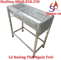 3 Lò nướng than inox, bếp nướng than hoa inox ngoài trời