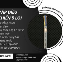 Cáp điều khiển 5 lõi, cáp truyền tín hiệu 5 lõi Altek Kabel