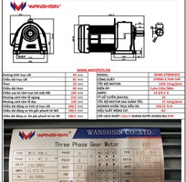 Motor giảm tốc chân đế wanshsin gh40-3700w25s