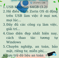 USB Zorin OS 17.2-2024  Chạy LINUX trên USB