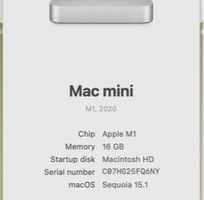 5 Mac Mini M1 2020, SSD 256Gb, Ram 16Gb Siêu đẹp, Full hộp