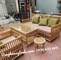 3 Bàn ghế sofa mây phòng khách kiểu đơn giản hiện đại