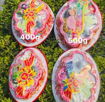 2 Xưởng sản xuất Mứt Tết : hộp mika bầu dục , hộp lục giác, hộp xách dây  Mứt bí, dừa, lạc, cà rốt