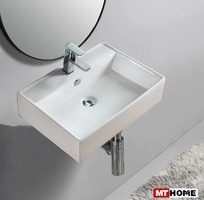 Lavabo Treo Tường Trắng Vuông Cao Cấp MTLA-11