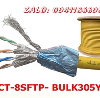 7 Sẵn kho dây cáp Lan CAT8 lõi đồng sợi lụa hỗ trợ POE đường truyền đạt tốc độ 40GB