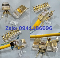 6 Sẵn kho dây cáp Lan CAT8 lõi đồng sợi lụa hỗ trợ POE đường truyền đạt tốc độ 40GB