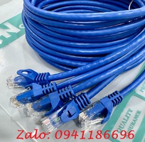 11 Day nhảy patch cord CAT6 UTP 10M lõi đồng 100 pass Fluke, đầu đúc ACT-LAN-610BLD