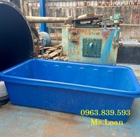 4 Thùng nhựa nuôi cá 1000L chữ nhật, thùng nhựa lớn nuôi cá trên sân thượng.